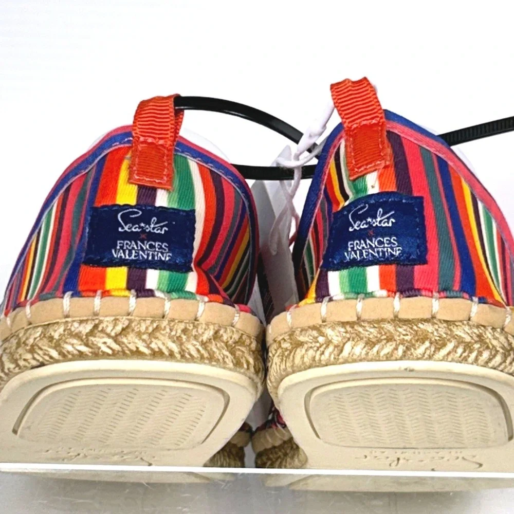 Seastar Beachwear Girls Size 1 Flats Espadrille Water Shoe NEW Candy Stripe $125